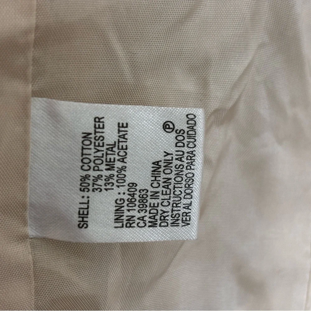 Tahari Cream Jacquard Dress & Bolero Jacket Wedding Guest Mother of Bride Sz 2 - Picture 8 of 16